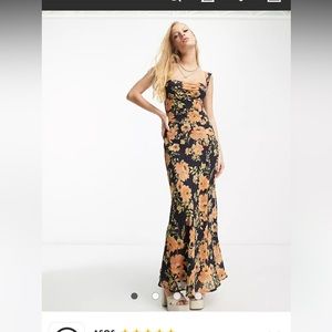 Sisters of the Tribe cold shoulder maxi dress